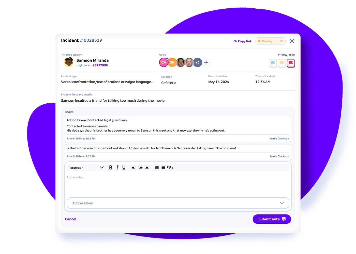 SEL Behavior Tracking System